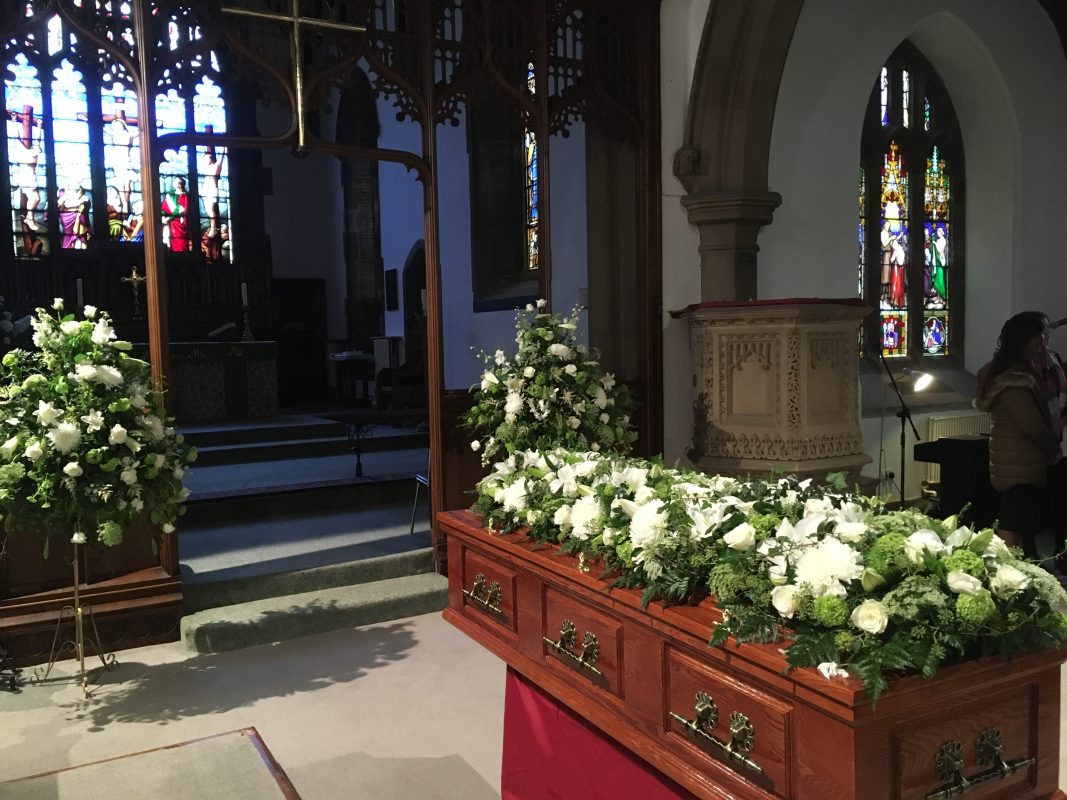 A traditional church funeral arranged by Full Circle Funerals